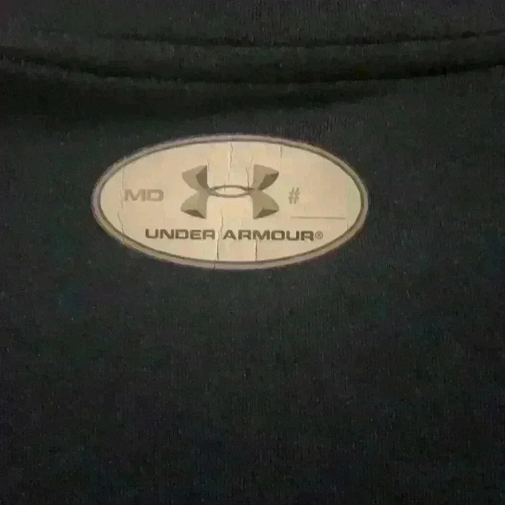 Under Armour Kids‎ HeatGear Fitted Short Sleeve Athletic Shirt Navy Blue MD - Picture 3 of 4